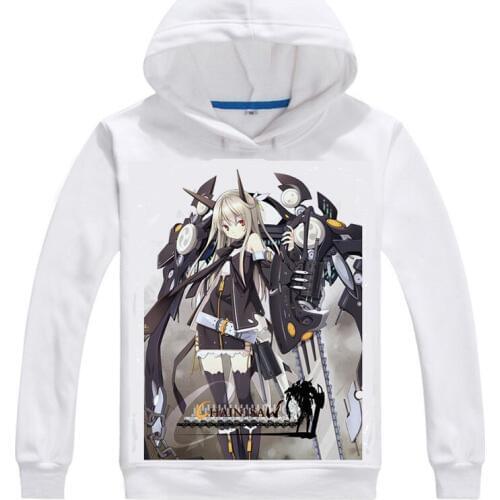 POCO Asahiage Hoodies Multi-style Hooded hoodie Poco Chainsaw Heels Mecha Musume Megane Sketch Thighhighs Cosplay Sweatshirts