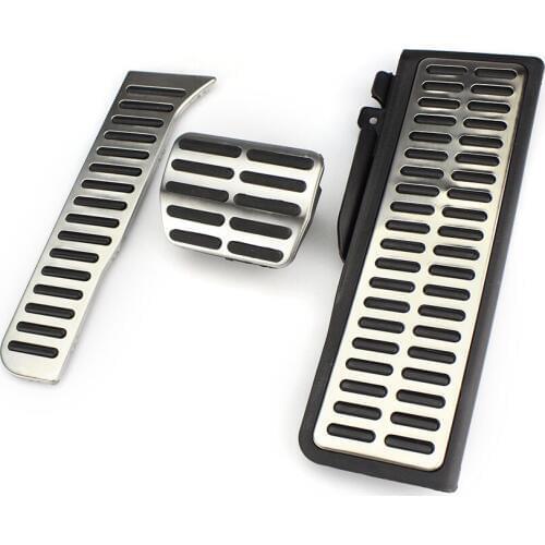 Fuel Brake Dead Foot Rest 3pcs AT Sport Pedals for VW Jetta MK5 Golf MK6