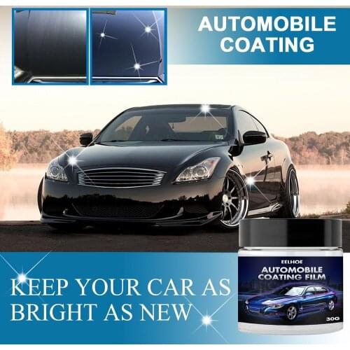 30g / 60g Auto Wax Plating Waterproof Film Glossy Crystal Layer Paint Coating Kits With Sponge Towel Car Wax Plating Coating