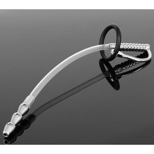 Stainless steel penis inserts plug silicone catheter urinary male urethral Sound beads dilators Sounding sex toys for men