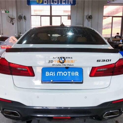 For BMW 5 Series G30 G38 M5 F90 high quality Carbon Fiber rear boot Wing Spoiler Rear Roof Spoiler Wing Trunk Lip Boot Cover