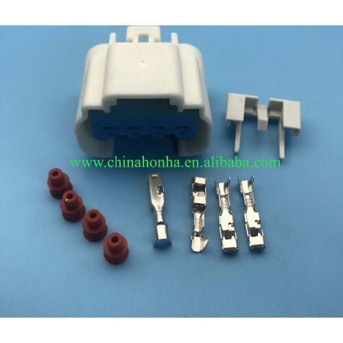 100pcs high quality 4 pin Knock Sensor Connector Wire harness Pigtail plug 13527865 Automotive Connectors 4P GT280