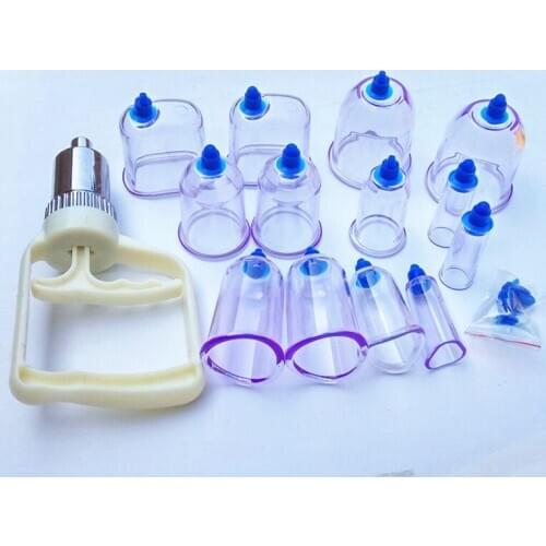 13pcs vacuum cupping set spit blood cupping blood stasis acupuncture massage cupping