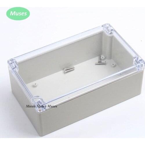 200*120*75mm IP65 waterproof plastic enclosure/box for electronic/for PCB with transparent can be used with connectors