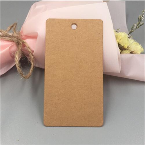 200Pcs White Brown and Black Hollow DIY Kraft Paper Tags Candy Cake Head Label Wedding Clothes Party Note Price Hang Tag 7.5*4cm