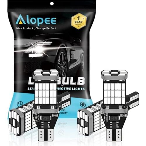 4Pack Red 912 921 4014 45 SMD LED Tail Brake Light Bulb CANbus Error Free T15 906 W16W for High Mount/3rd Brake Light 12V-18V DC