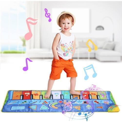 8 Types Multifunction Musical Instruments Mat Keyboard Piano Baby Play Mat Educational Toys for Children Kids Gift