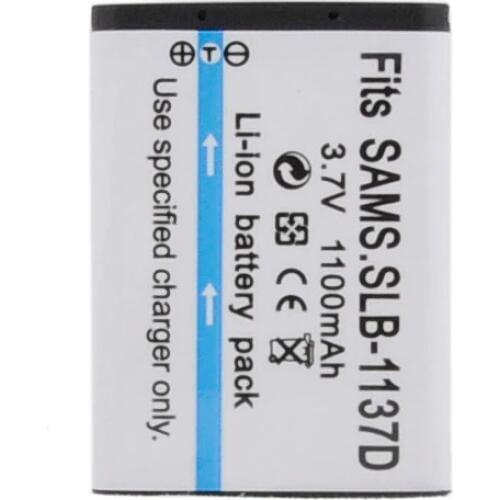 1100mAh SLB-1137D SLB 1137D Camera Battery For SAMSUNG TL34HD NV106 HD i85 i100 NV103 NV30
