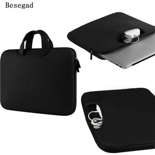 Besegad Handbag Laptop Sleeve Pouch Case Cover Bag for Apple MacBook Mac Book Pro Air 11 12 13 13.3 15 15.4 inch Accessories