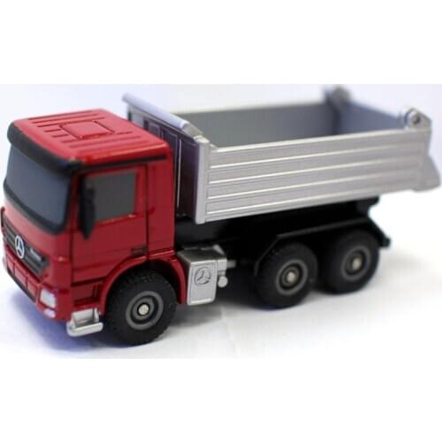 Bruder 1/128 mini Benz Actros Diecast metal key ring truck Model