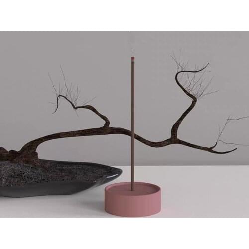 Cement Incense insert Mould Round Aroma Diffuser Box Incense Stick Silicone Mould Cement Animal Incense Stick Tray Mould