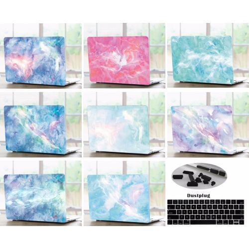 Laptop Shell Case Keyboard Cover Skin Dust Plugs Set For 11 12 13 15" Apple Macbook Pro Air Retina Touch Bar A1706 A1708 A1707