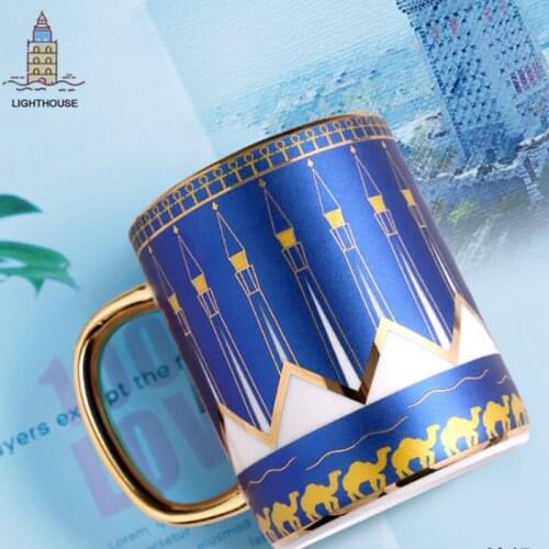 Crane Design Coffee Mugs or Tea Mug for Parents Gift China Traditional Idea Gift for Old People Weird Gifts Traditional Chinese