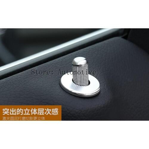For Mercedes-Benz C Class W205 Interior Door Lock Pin Pins Cover 2014-2015 A Set of 2pcs