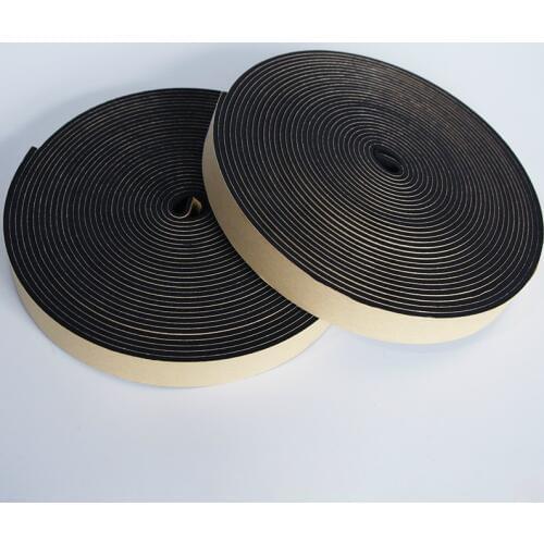 EPDM Rubber Adhesive Tape Gasket Door Window Cushion Seals 2mm 3mm 5mm x 10mm 15mm 20mm 25mm 30mm 35mm 40mm 50mm 10m Black