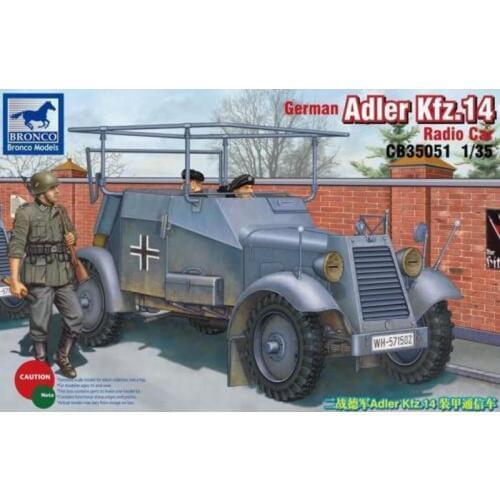 BRONCO CB35051 1/35 German Adler Kfz.14 Radio Car - Scale Model Kit