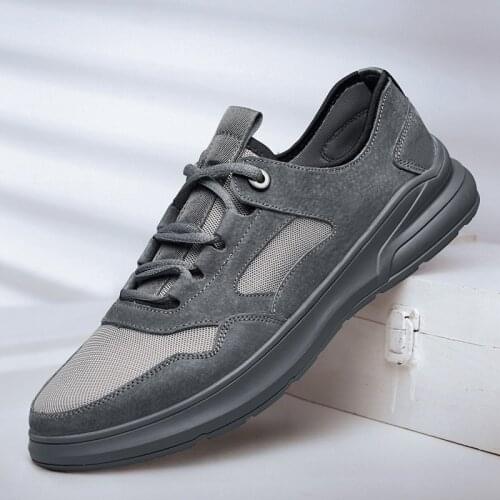 Top Quality Leather Shoes Mens Sneakers Mens Casual Shoes Hollow Men Leather Shoes Breathable Men Shoes