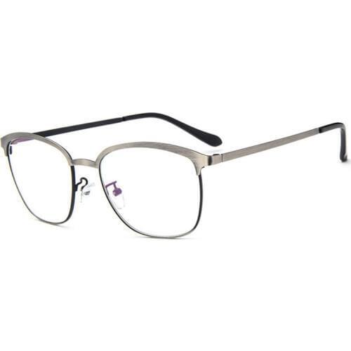 Titanium Unisex Glasses Frame Men Square Myopia Prescription Eyeglasses Women Male Metal Full Optical Frame Screwless Eyewear