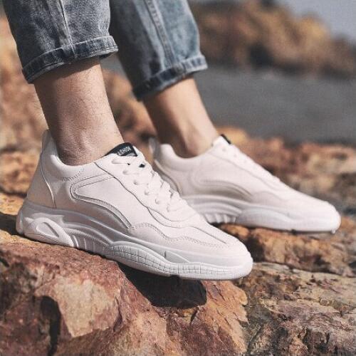 High Quality Brand Men Casual Shoes Hot Sale Spring Autumn New Casual Shoes Men Breathable Fashion Black Casual Men Shoes White