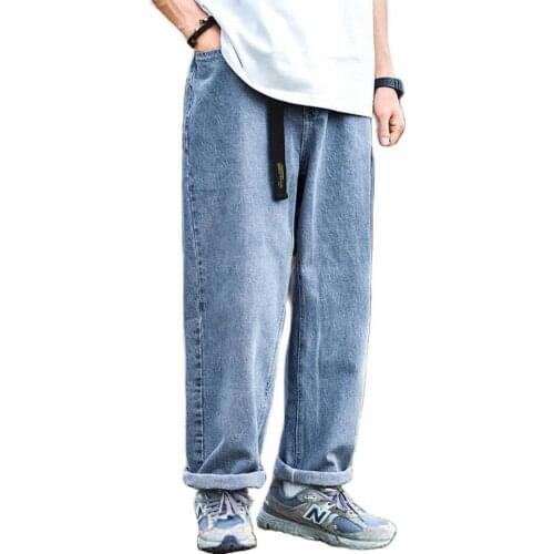 New Fashion bf Oversize Loose Baggy Jeans Men Women Casual Denim Pants Straight Trousers Wide Leg Streetwear Hiphop Harem Jeans