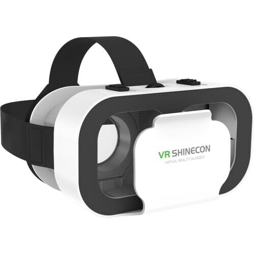 VR SHINECON 5.0 Virtual Reality Glasses Adjustable 3D Glasses for Movies Games Support 4.7-6.53 inch Large Screen Smartphones