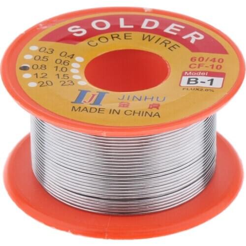 Tin Lead Rosin Core Solder Wire For Electrical Soldering And DIYS (0.8mm 50g)