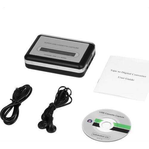 2018 Tape to PC Super Cassette To MP3 Audio Music CD Digital Player Converter Capture Recorder +Headphone USB 2.0 Drop Shipping