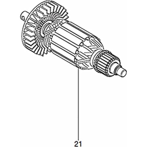 AC220-240V Armature Rotor 518169-1 Replace For Makita GD0603