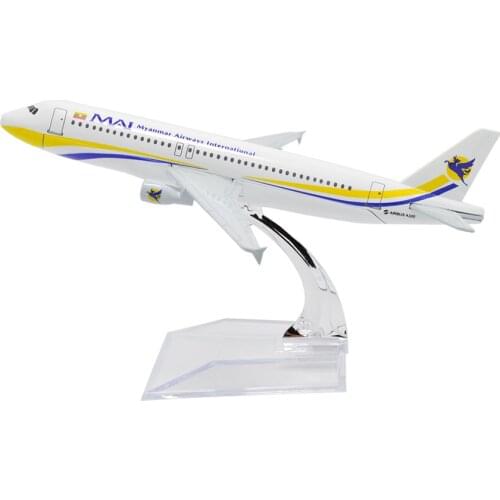 TANG-DYNASTY(TM) 1:400 16cm Air Bus A320 Myanma Airways Metal Airplane Model Plane Toy Plane Model