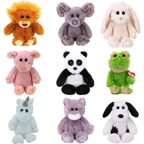 Ty Attic baby Brown monkey unicorn frog Plush Stuffed Animal Grey Elephant Brown deer Collectible Doll Toy Boy Girl Gift 15cm