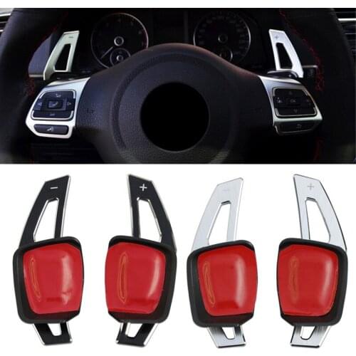2Pcs Steering Wheel Shift Paddle Extension Decoration Sticker Car Styling Aluminum For VW Volkswagen GOLF 7 Variant MK7 Golf7