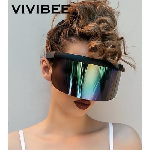 Женские солнцезащитные зеркальные очки VIVIBEE China At AliExpress