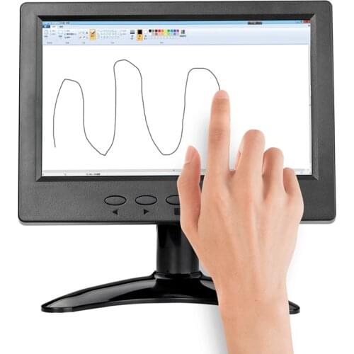 ZHIXIANDA C07 7 Inch 1024*600 Resistive Touch Screen IPS Monitor With AV BNC VGA HDMI USB Input Speakers
