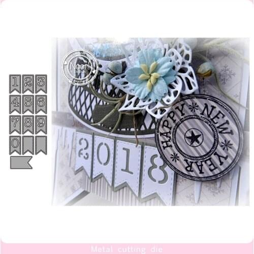 0-9 Irregular number Metal Cut Dies Stencils for Scrapbooking Stamp/photo album Decorative Embossing DIY Paper Cards