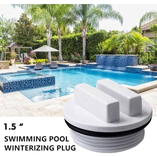 1.5 Inch Return Pipe Antifreeze Plug Filter Drain Plug Swimming Pool Accessories With O-ring Swim Pool Winterizing Plug Pipe Hot