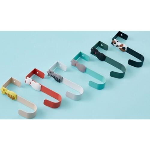 1pc Creative Cat Multipurpose Stainless Steel Hooks Kitchen Cabinet Clothes Home Storage Hanger Bathroom Towel Door Hooks