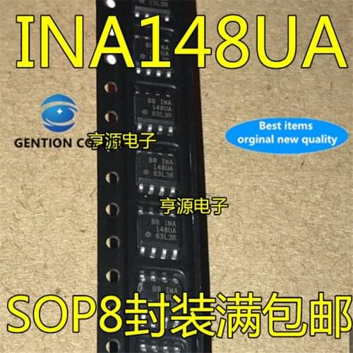 10Pcs INA148 INA148UA INA148U SOP-8 Operational amplifier chip in stock 100% new and original