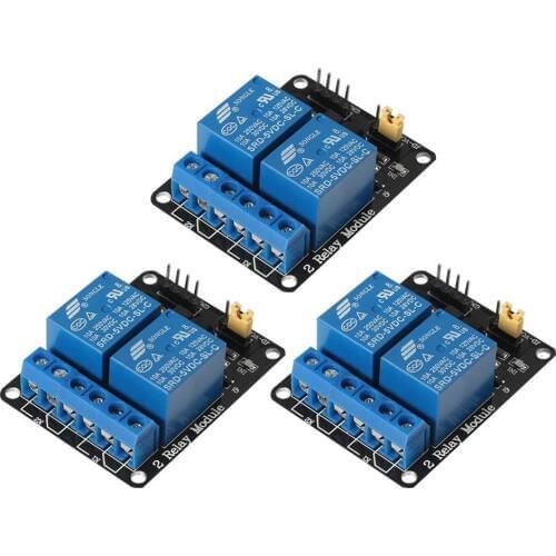 2 Channel DC 5V Relay Module for Arduino UNO R3 DSP ARM PIC AVR STM32 Raspberry Pi Low Level Trigger Expansion Board