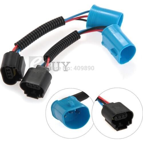 50PCS/LOT 9007 HB5 to H13 9008 Conversion Cable Wire Connector Adapter