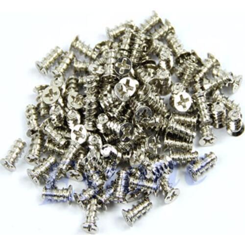 A31 500pcs Silver Computer PC Case Cooling Fan Heat Dissipation Screws Fixer Sale #26228