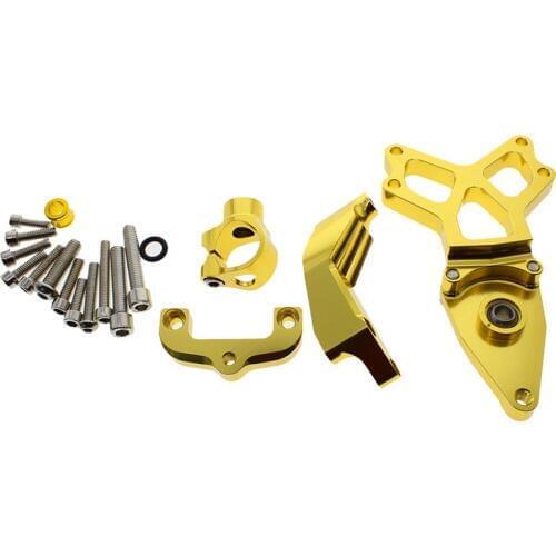Aluminum Motorcycle Adjustable Steering Stabilizer Damper Mounting Bracket Support Kit For HONDA CBR1000 CBR 1000 2008 - 2014