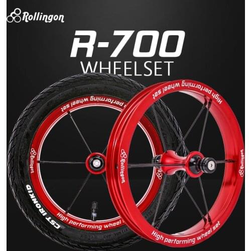 Rollingon childrens balanced wheel set 12 inch aluminum alloy modified inflatable wheel with tire