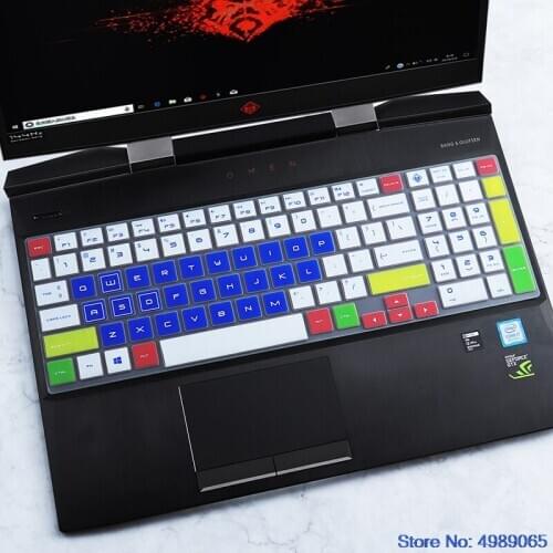For HP Omen 15 15-dh1011TX 15-dh0006nt 15-dh0015ntx= 15-dh0111tx dh0003la 15-DH series 15.6'' Laptop Keyboard Cover skin