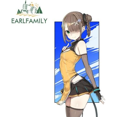 EARLFAMILY 13cm x 6.4cm for Femboy Hooters Furry Car Sticker Waterproof Refrigerator Surfboard Decal Graffiti Vinyl Car Wrap