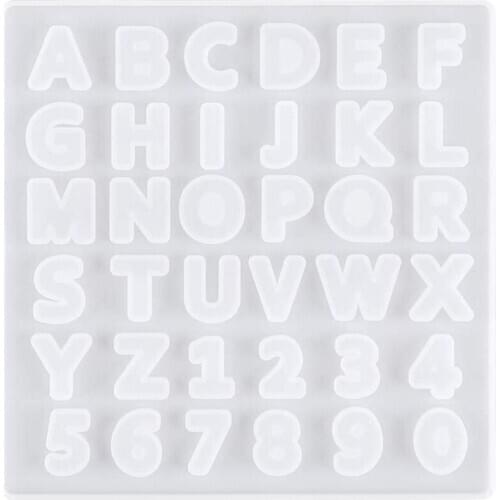 Uppercase Letter Silicone Mold Capital Letter Soft Mold for UV Resin Alphabet A To Z Mold Epoxy Resin Art Supplies Resin Mold