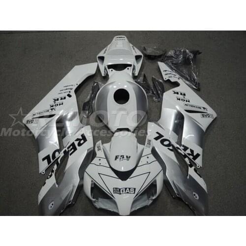 4Gifts New ABS Motorcycle Fairings kit Fit For HONDA CBR1000RR 2004 2005 04 05 Bodywork set silver white