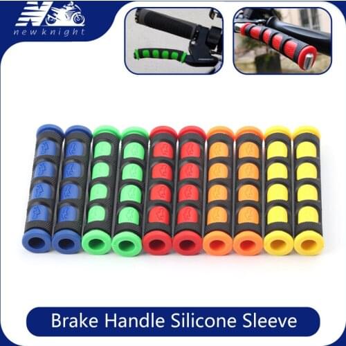 For Kawasaki Yamaha Suzuki Honda KTM Benelli Motorcycle Soft Anti-Slip Brake Handle Silicone Sleeve Protection Cover Accessories