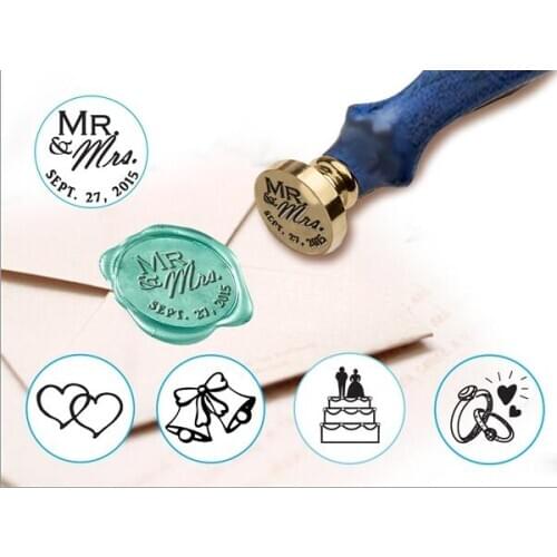 Customizable Wedding Design Wax Seal Stamp