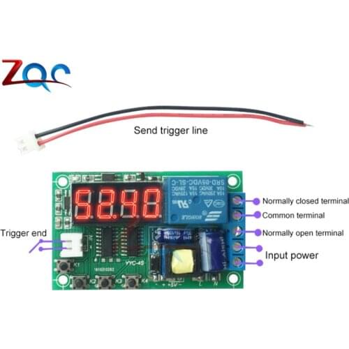 LED Digital Time Switch Control Timer Relay Module AC 220V