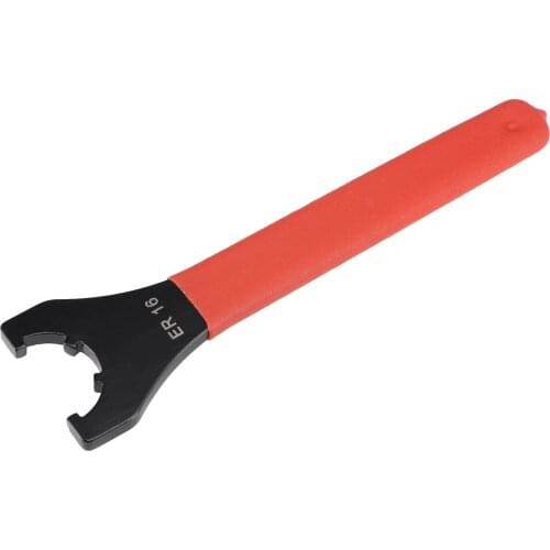Uxcell Collet Chuck Wrench Spanner for ER16UM Clamping Nut CNC Milling Lathe Chuck Holder Tool with Red Non-slip Handle